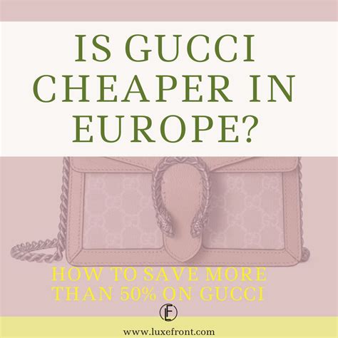 is gucci cheaper in florence|Altro.